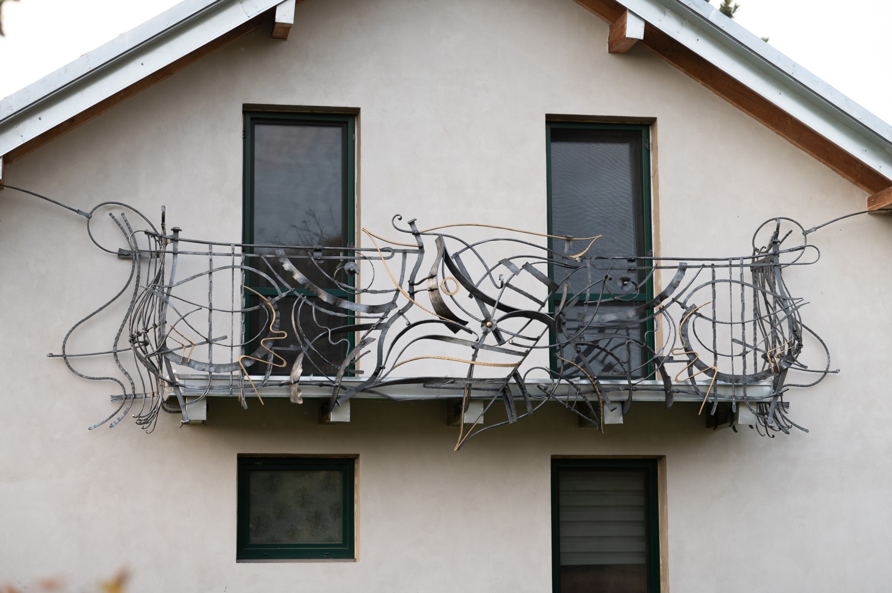Kované balkonové zábradlí, inspirace příroda, secese, baroko