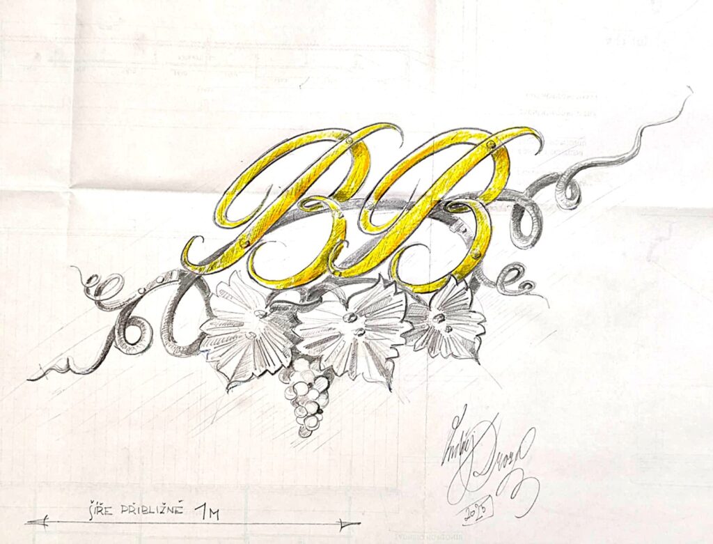 Mříže do vinného sklepa - Návrh