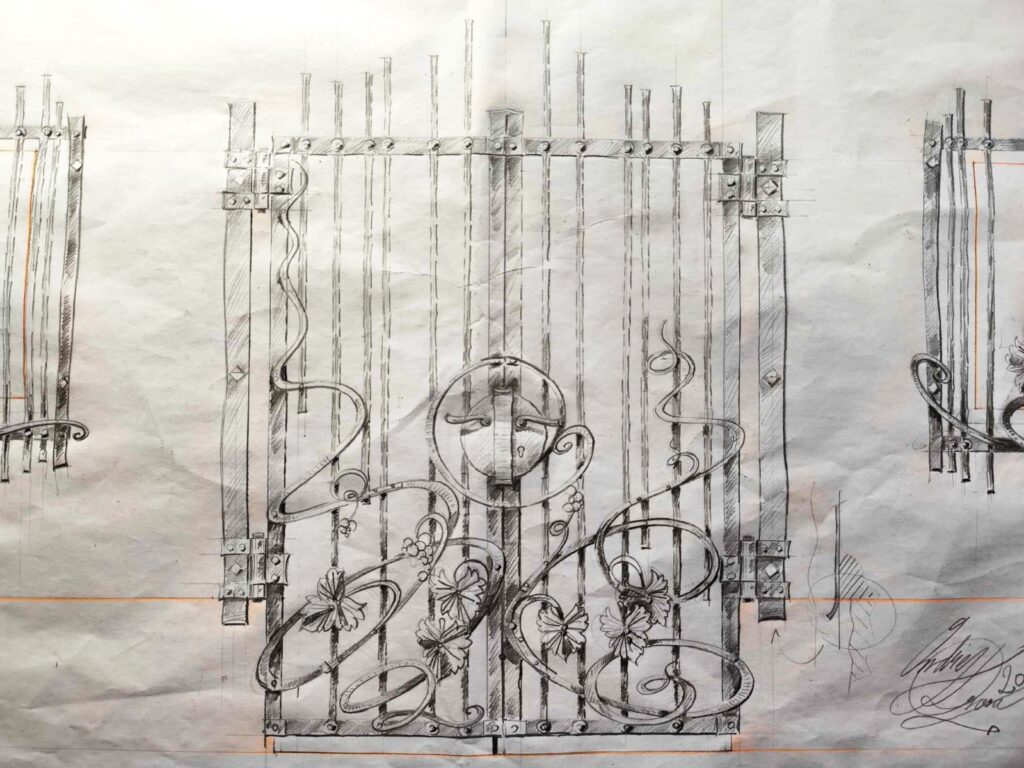 Mříže do vinného sklepa - Návrh 3